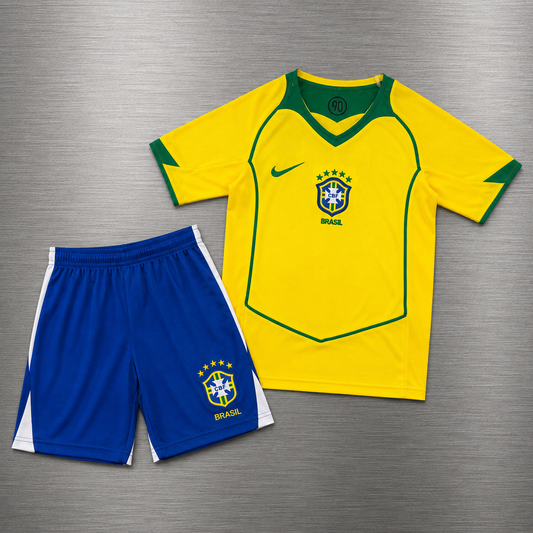 Kit Brasil Local 2004 Versión Infantil Niño Retro