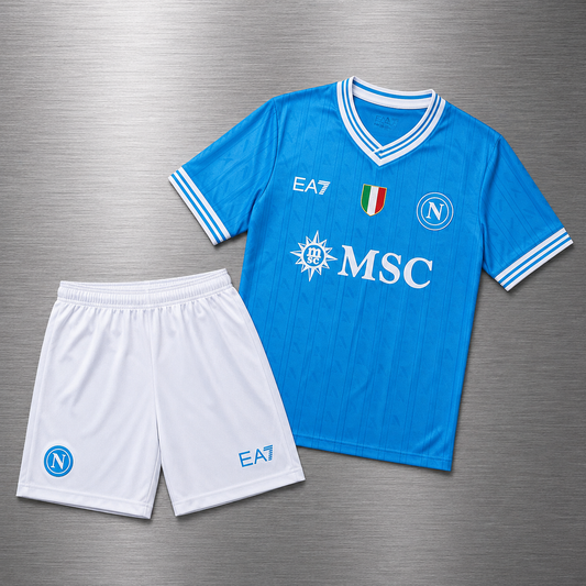 Kit Napoli Local 2025-2026 Versión Infantil Niño