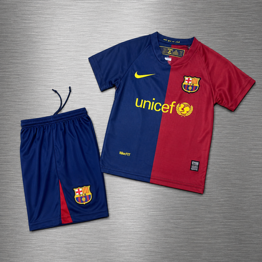 Kit Barcelona Local 2008-2009 Versión Infantil Niño Retro