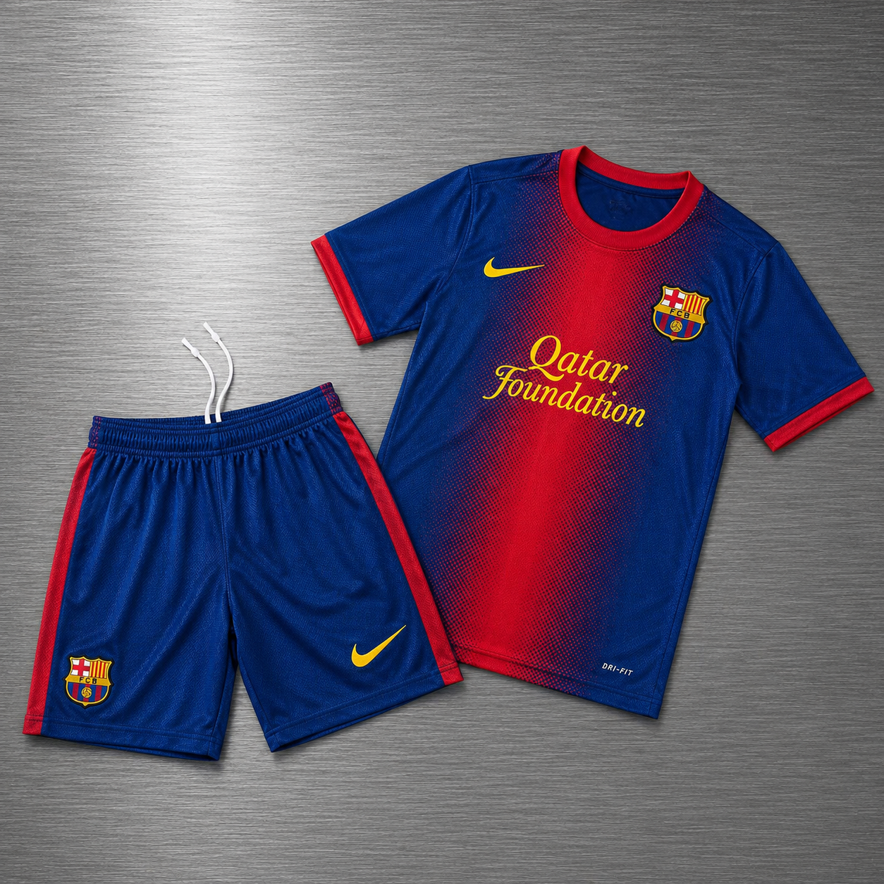 Kit Barcelona Local 2012-2013 Versión Retro Infantil Niño