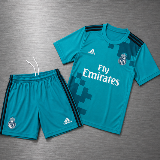 Kit Real Madrid Tercera 2017-2018 Versión Infantil Niño Retro