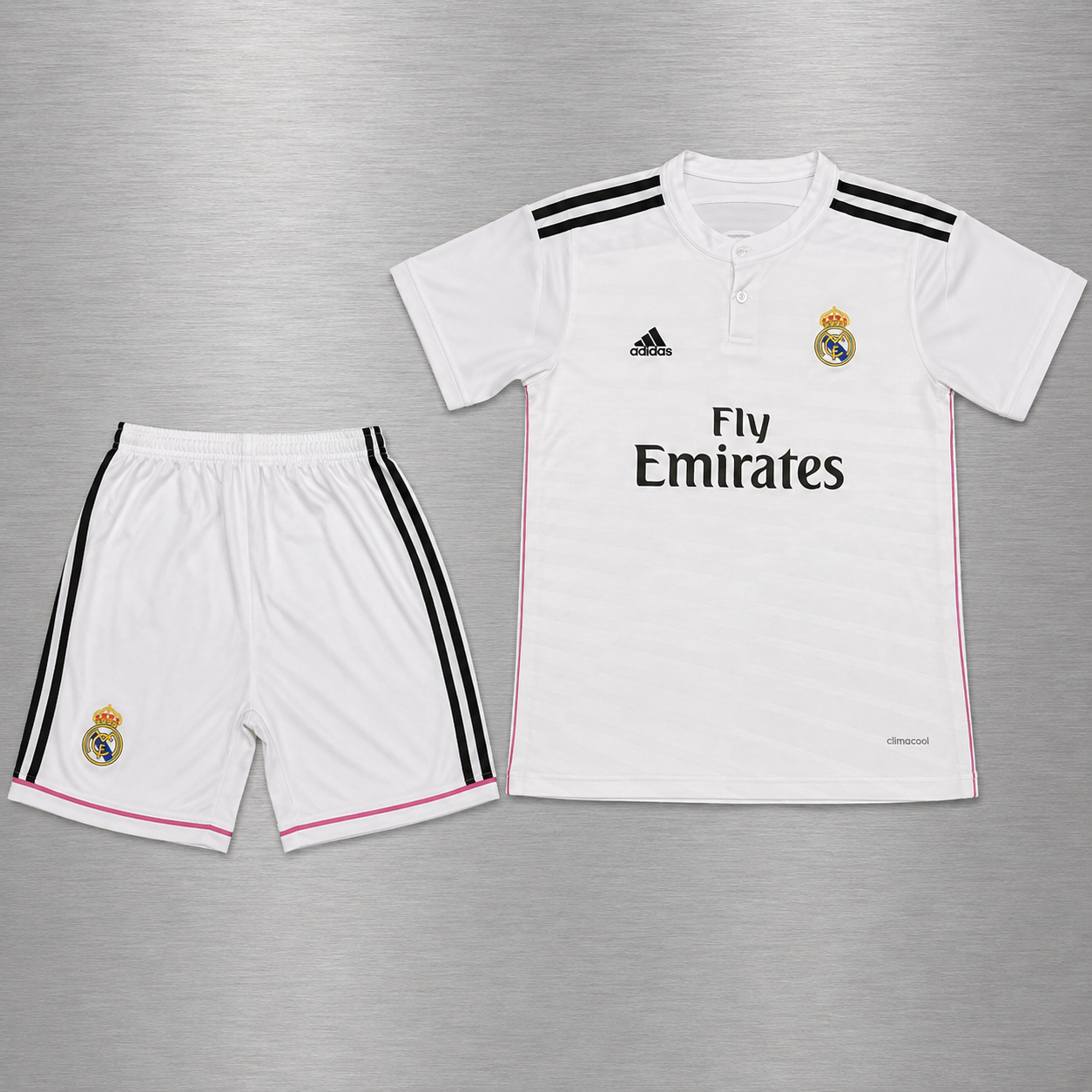 Kit Real Madrid Local 2014-2015 Versión Retro Infantil Niño