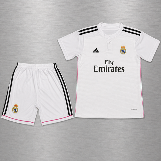 Kit Real Madrid Local 2014-2015 Versión Retro Infantil Niño