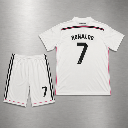 Kit Real Madrid Local 2014-2015 Versión Infantil Niño Retro