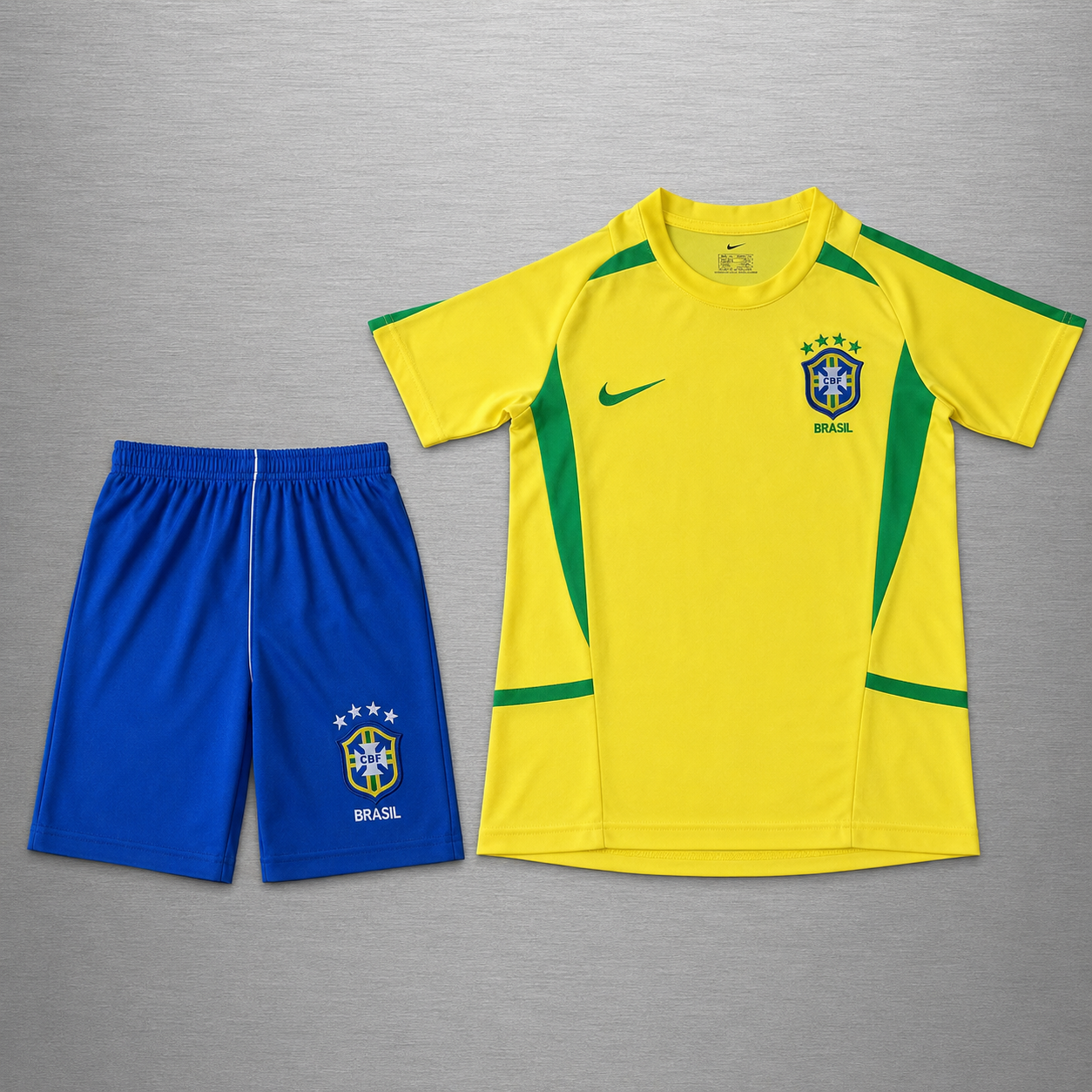 Kit Brasil Local 2002 Versión Infantil Niño Retro