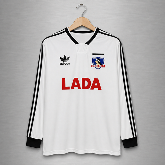 Camiseta  Colo-Colo Local 1991 Manga Larga Versión Retro