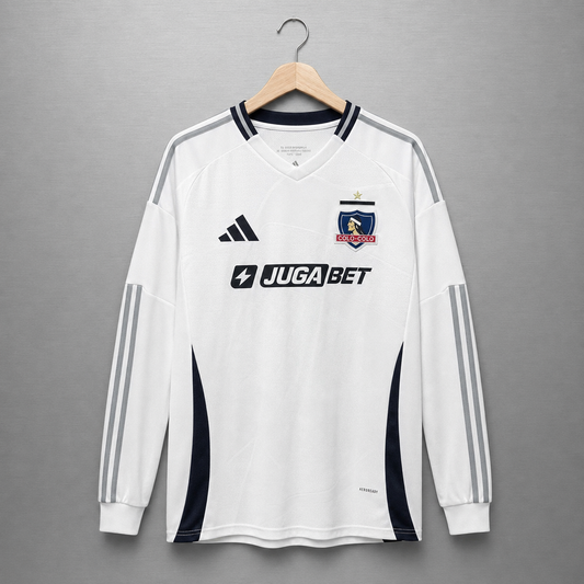 Camiseta Colo-Colo Local Manga Larga 2025-2026 Versión Fan