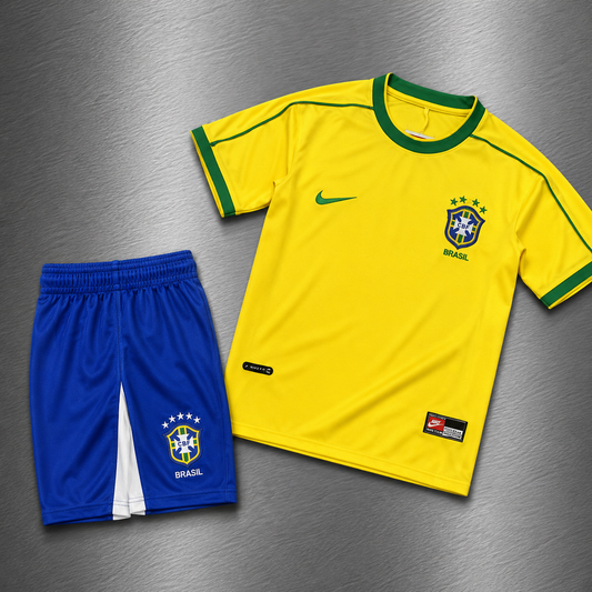 Kit Brasil Local 1998 Versión Retro Infantil Niño