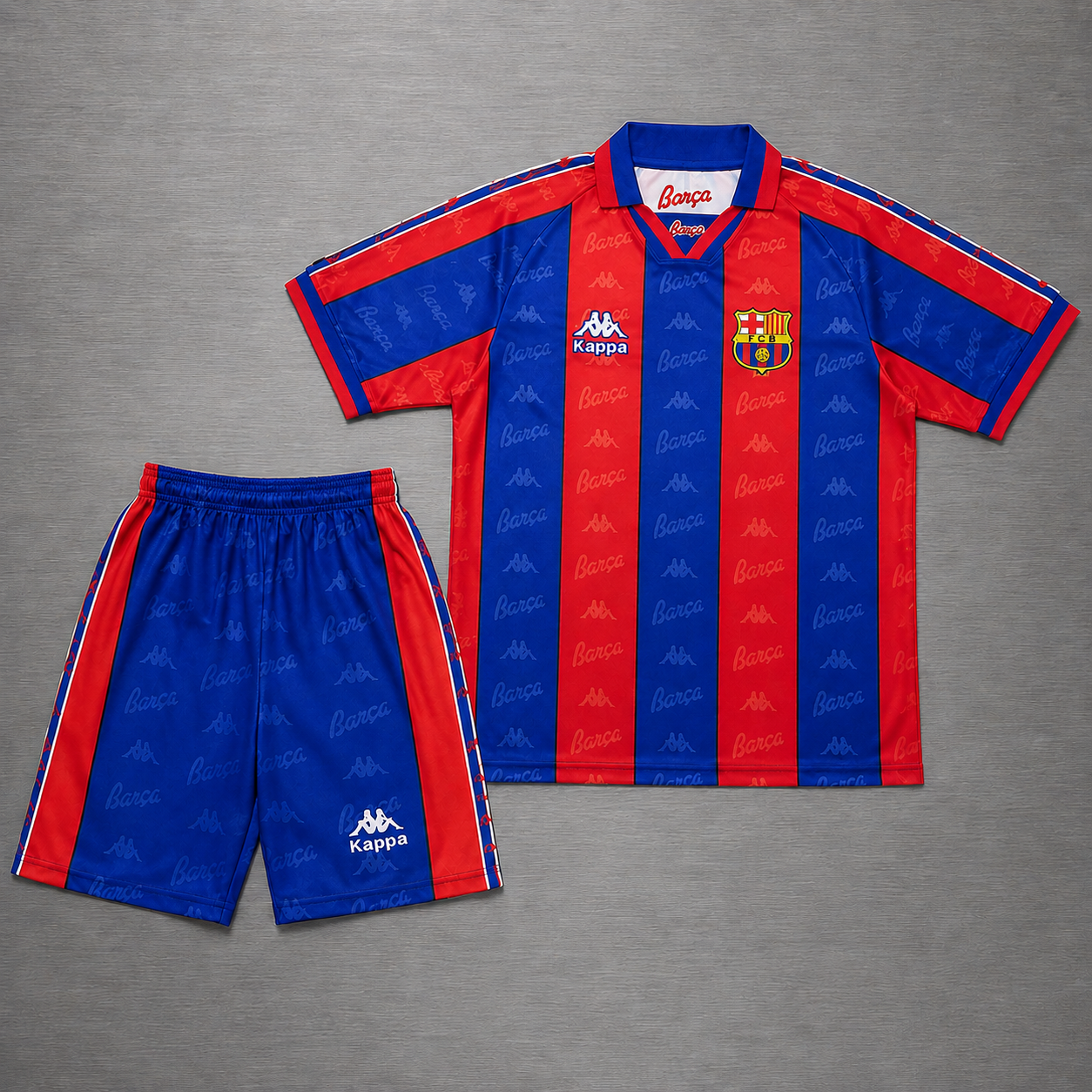Kit Barcelona Visita 1996-1997 Versión Infantil Niño Retro