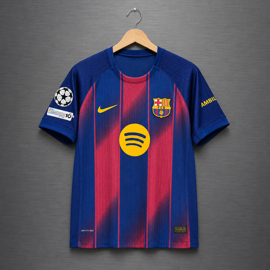 Camiseta Barcelona Local 2025-2026 Versión Básica