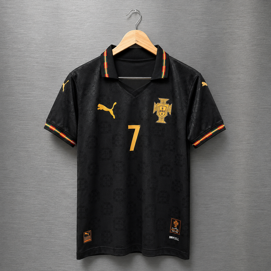 Camiseta Portugal Edición Pantera negra Mundial 2026 Versión Básica