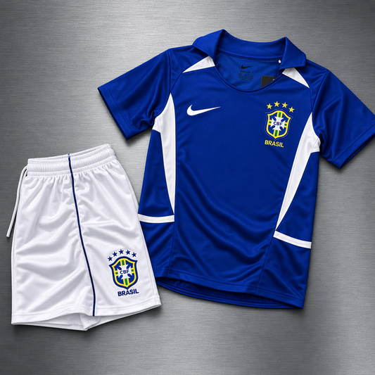 Kit Brasil Visita 2002 Versión Retro Infantil Niño