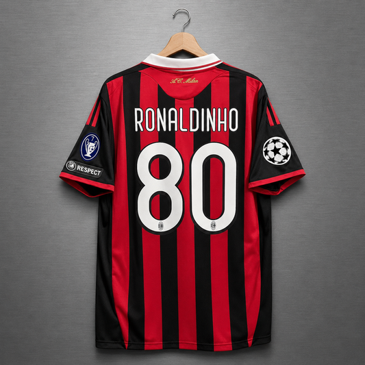 Camiseta Milán Local 2009-2010 Versión Retro