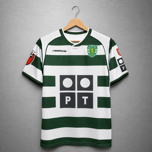 Camiseta Sporting Lisboa Local 2002-2003 Versión Retro