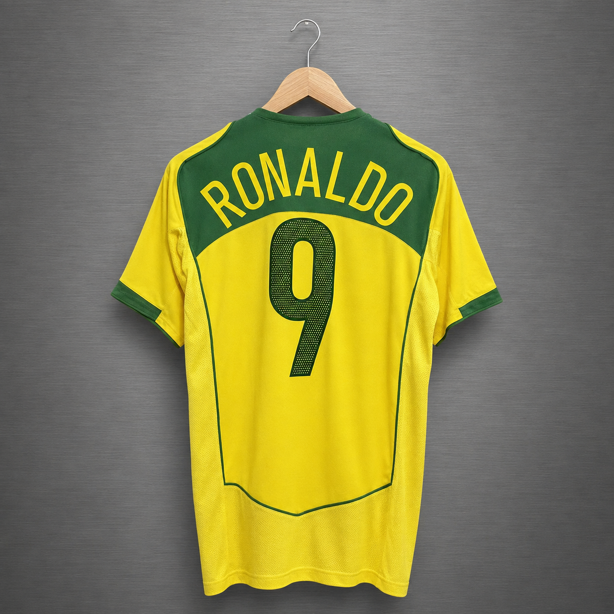 Camiseta Brasil Local 2004 Versión Retro Versión Fan