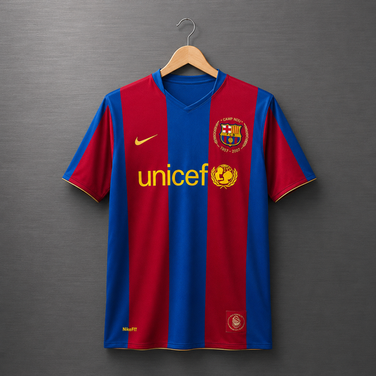 Camiseta Barcelona 2007-2008 Versión Retro