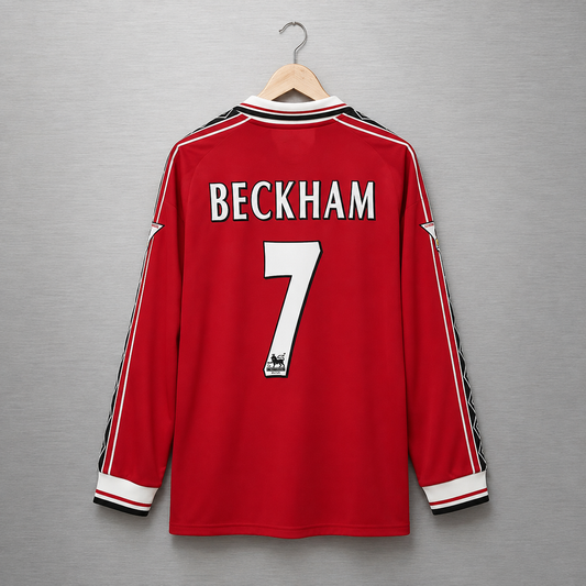 Camiseta Manchester United Manga Larga 1998-1999 Versión Retro
