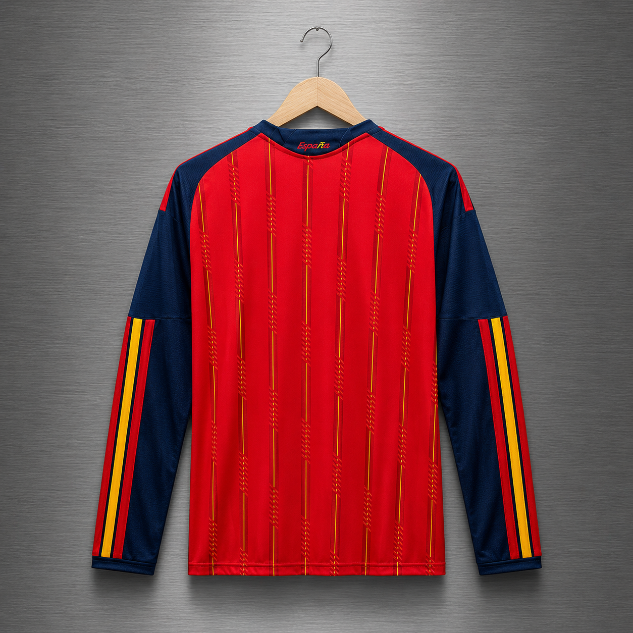 Camiseta España  Local CAMPEON DEL MUNDO  2026-2027 Manga Larga  Versión Fan
