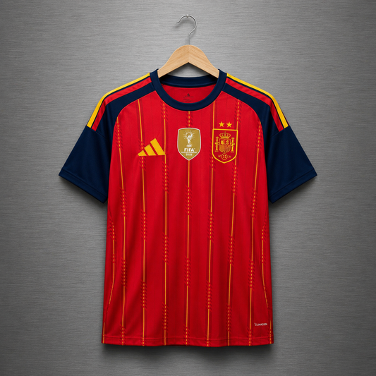 Camiseta España Local  Campeon Mundial 2026 Version Fan