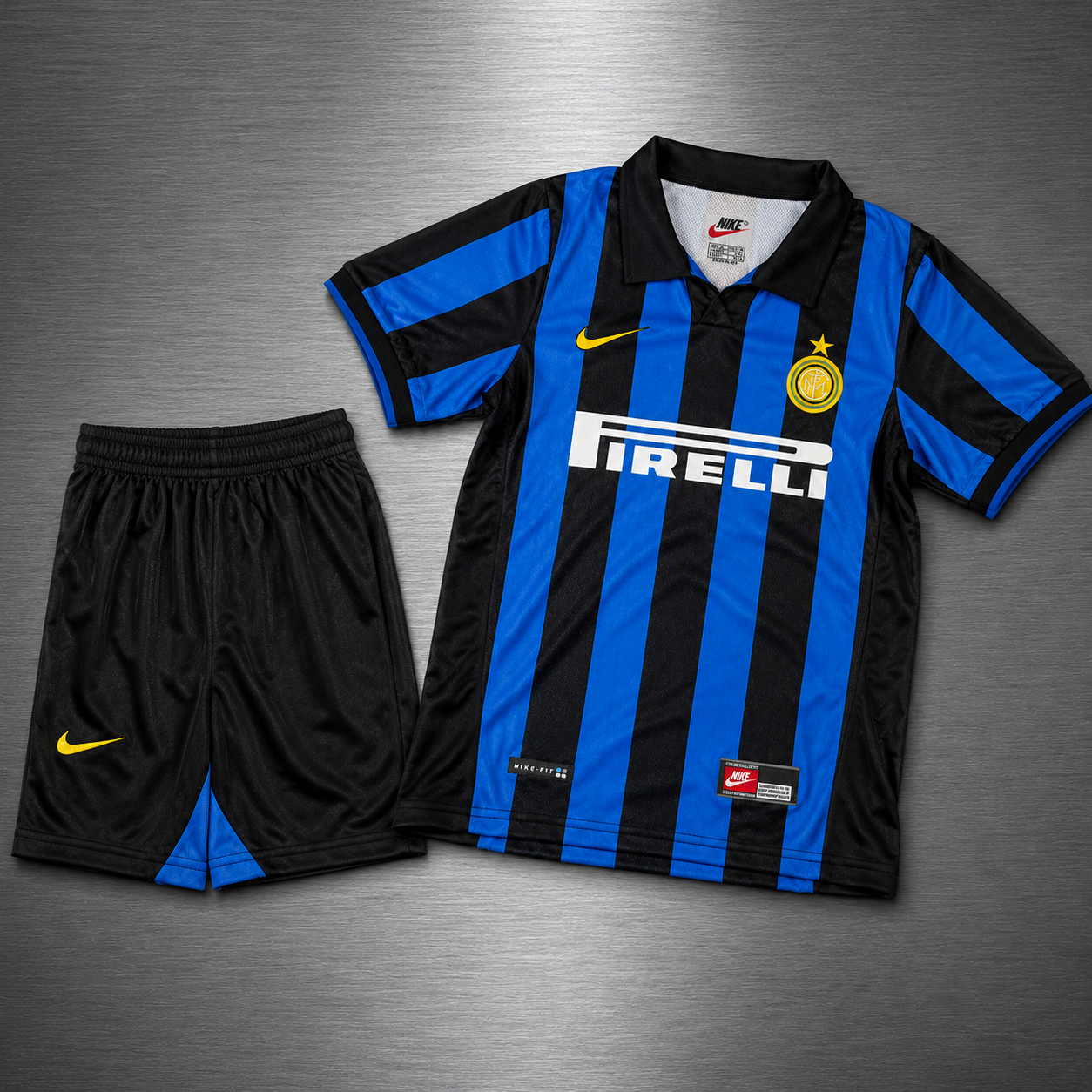 Kit Inter de Milan Local 1998-1999 Versión Retro Infantil Niño