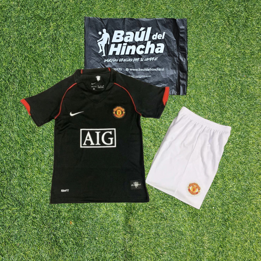 Kit Manchester united visita 2007 / 2008 retro Niño