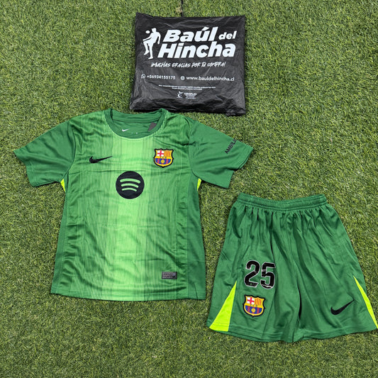 Kit Barcelona Arquero/Portero INFANTIL/NIÑO 2025-2026 un