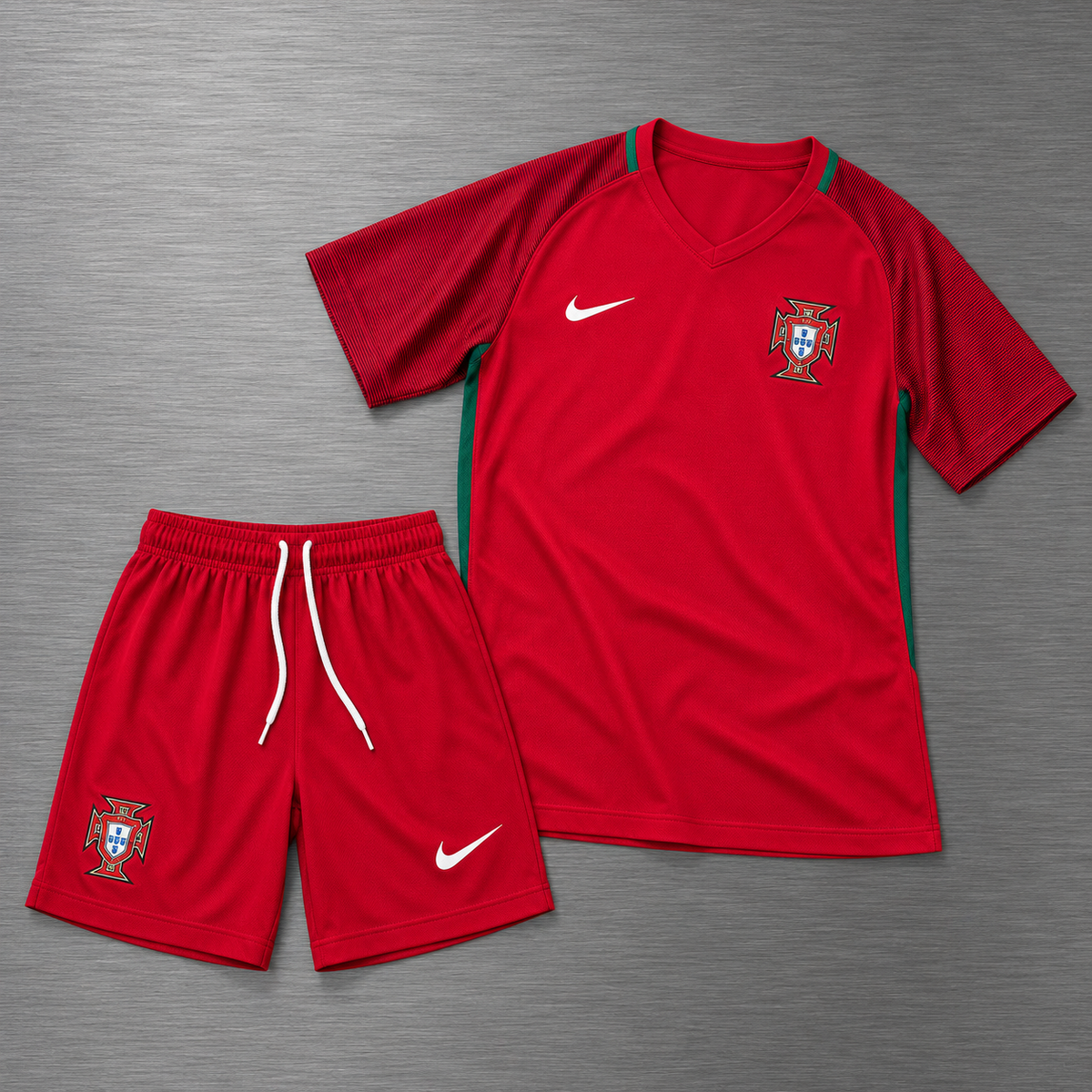 Kit Portugal Local 2016-2017 Versión Infantil Niño Retro
