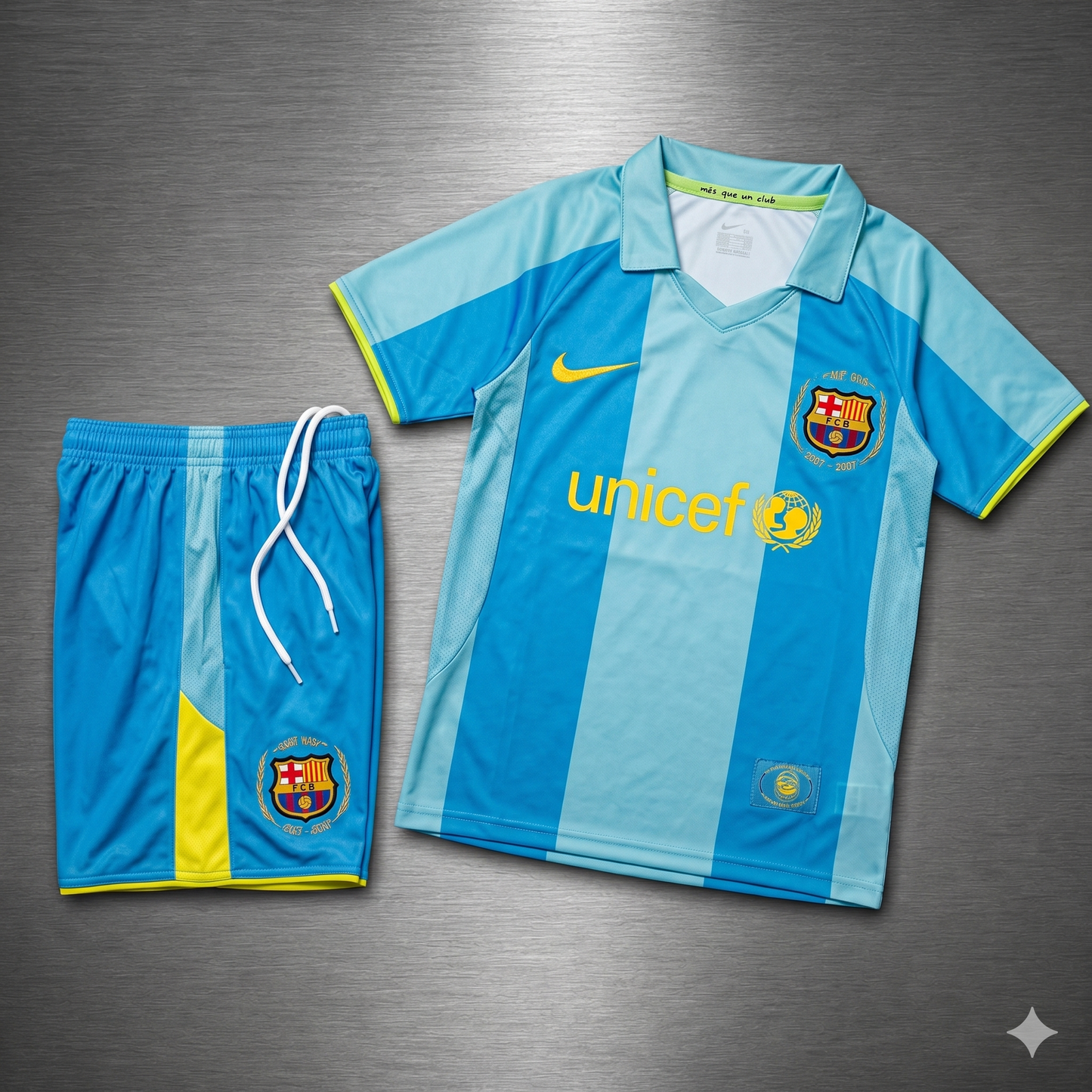 Kit Barcelona Visita 2007-2008  Versión Infantil Niño Retro