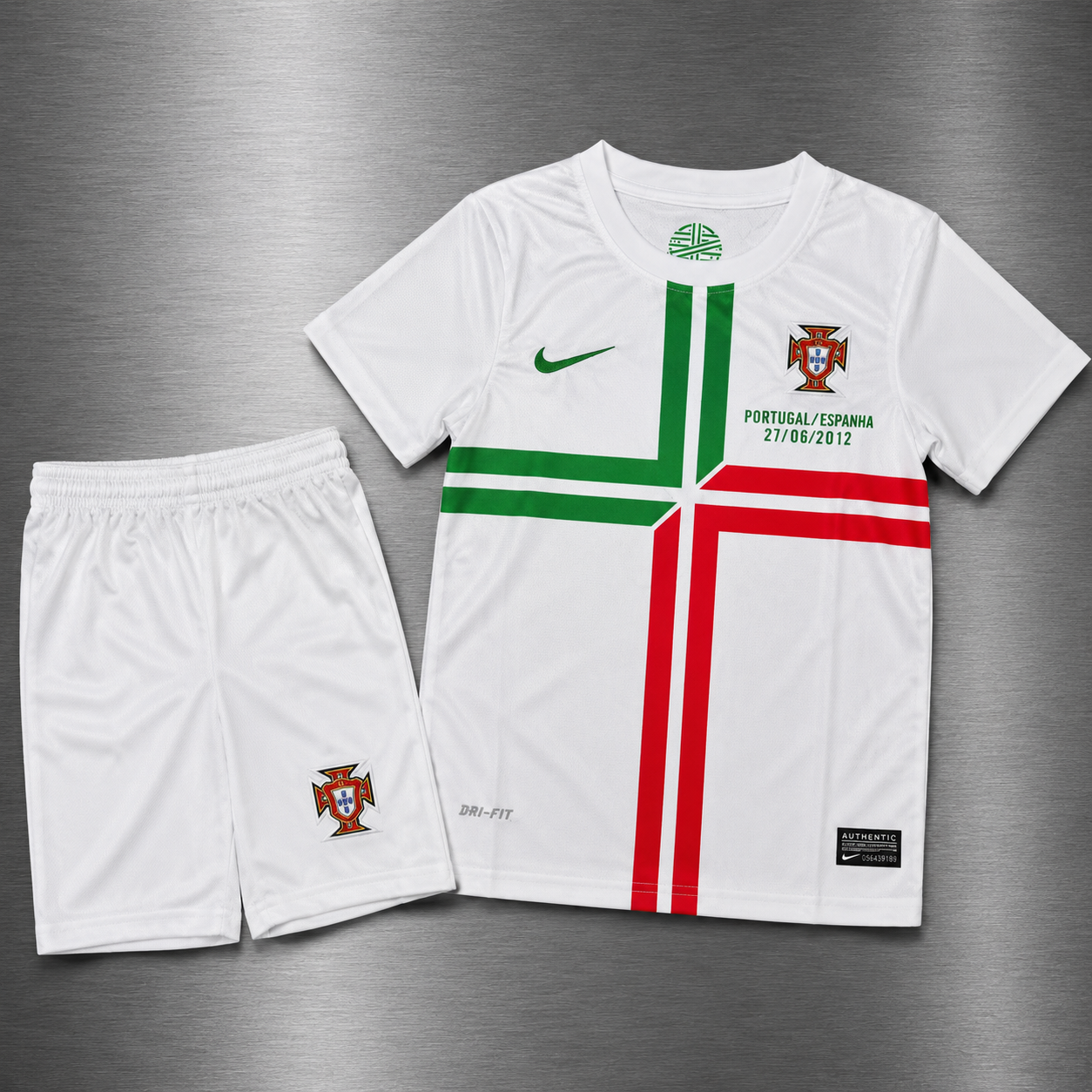 Kit Portugal Visita 2012  Versión Infantil Niño Retro