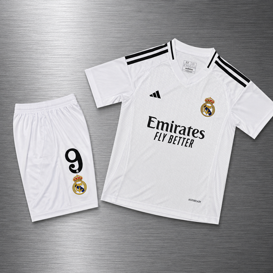 Kit Real Madrid Local 2024-2025 Versión Infantil Niño