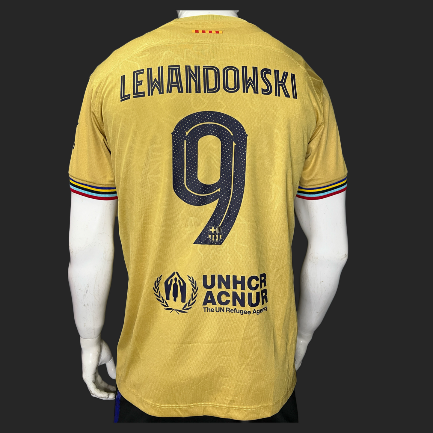 Camiseta Barcelona Lewandowski Visita 2022-2023 version fan