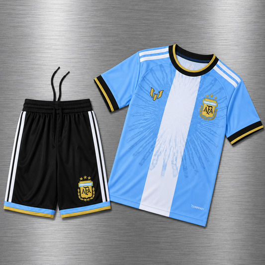 Kit Argentina Local  2026 x MESSI Versión Infantil Niño