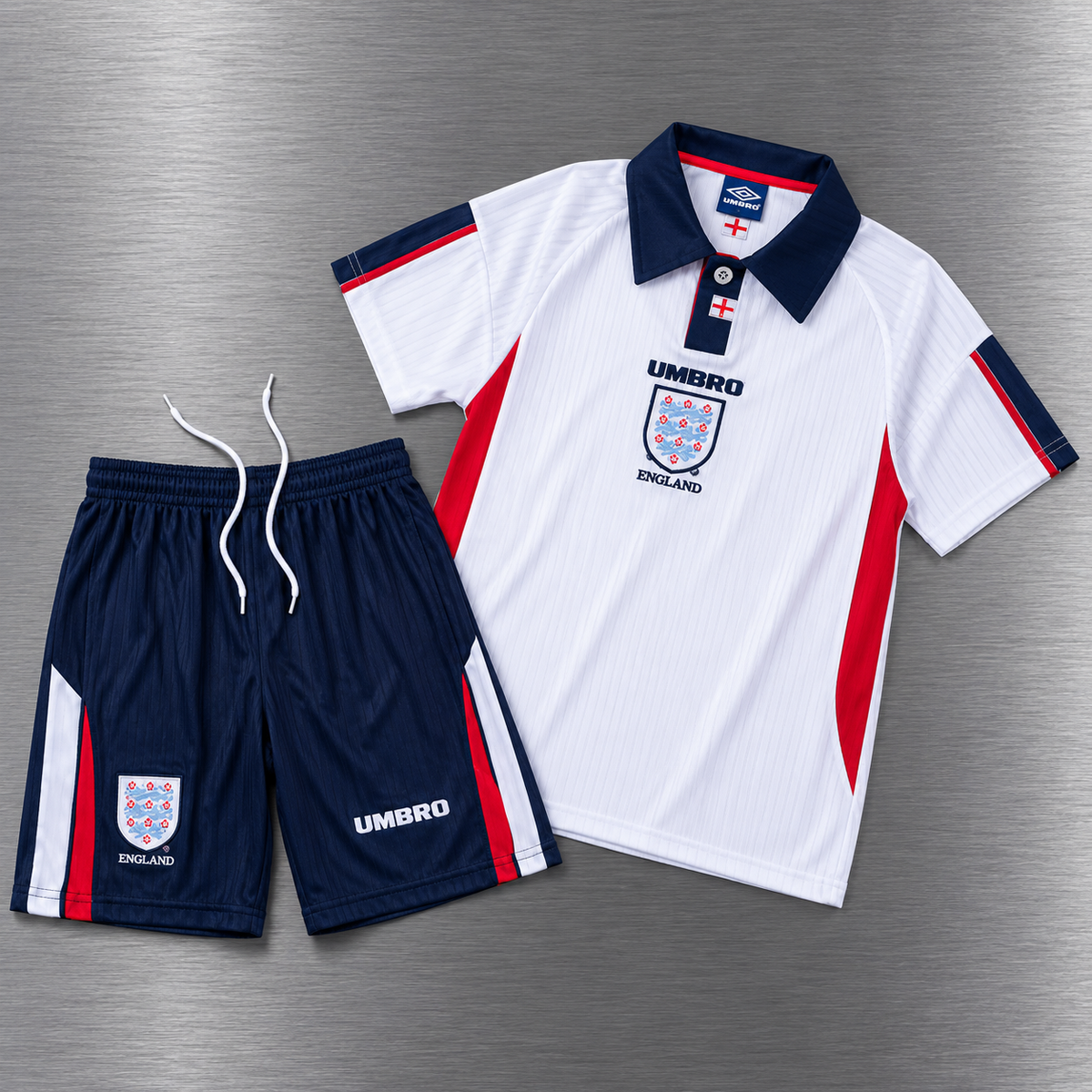 Kit Inglaterra Local 1998  Versión Infantil Niño Retro
