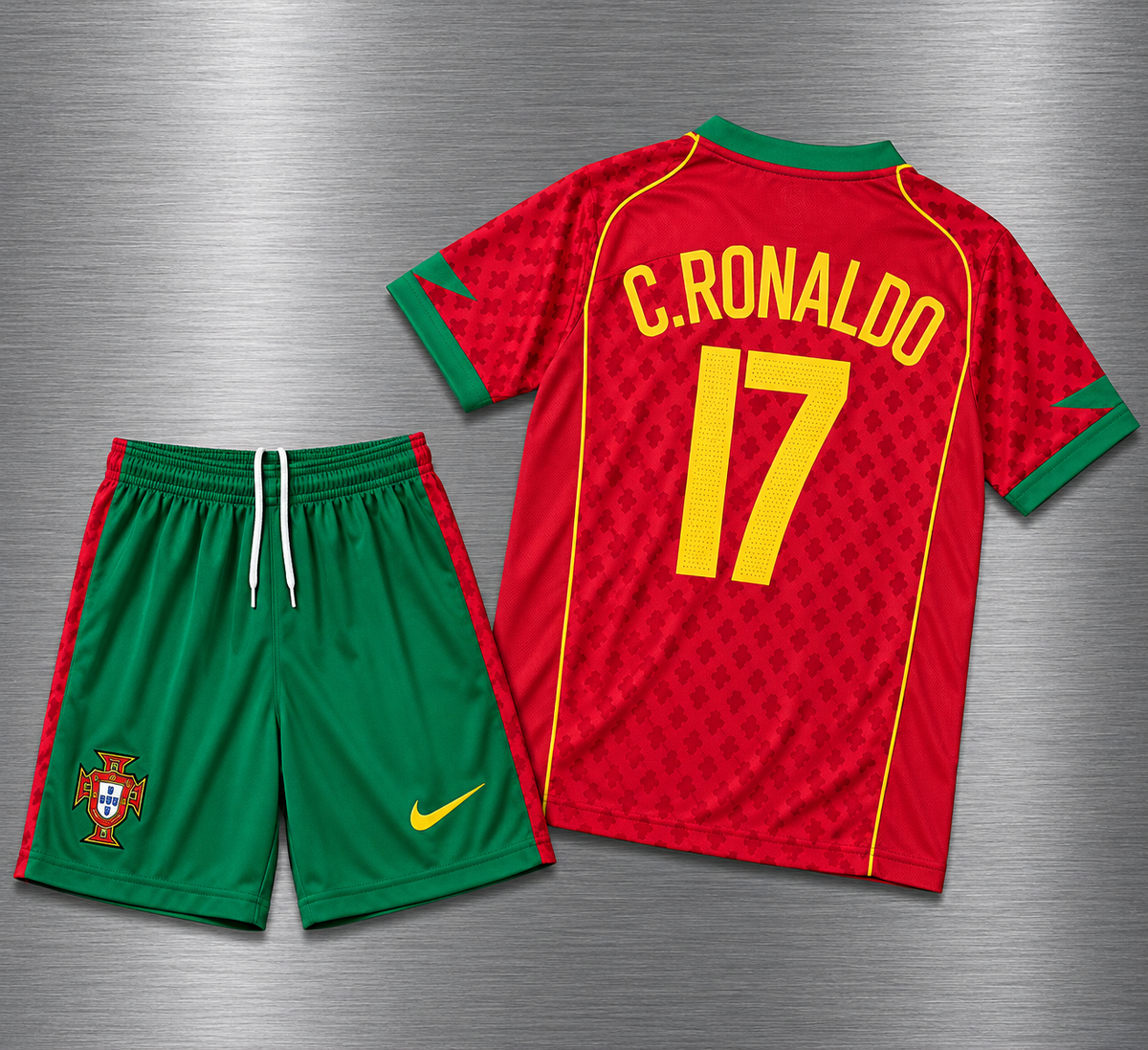 Kit Portugal Local 2004  Versión Infantil Niño Retro