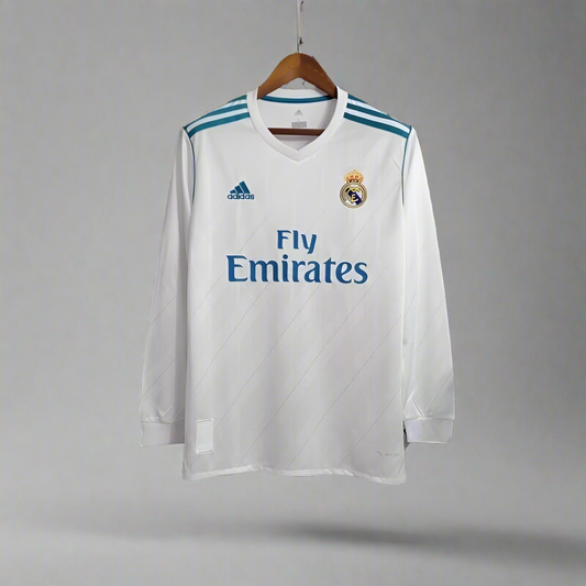 Camiseta Real Madrid  Local  Manga larga 2017/2018 RETRO