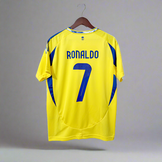 Camiseta Al Nassr Local Cristiano Ronaldo NIÑO 2024-2025 Version Fan