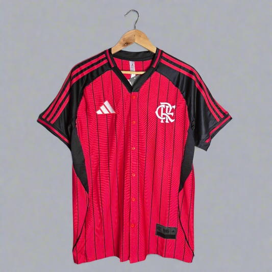 Camiseta Flamengo Pre Partido 2025-2026 Version Fan