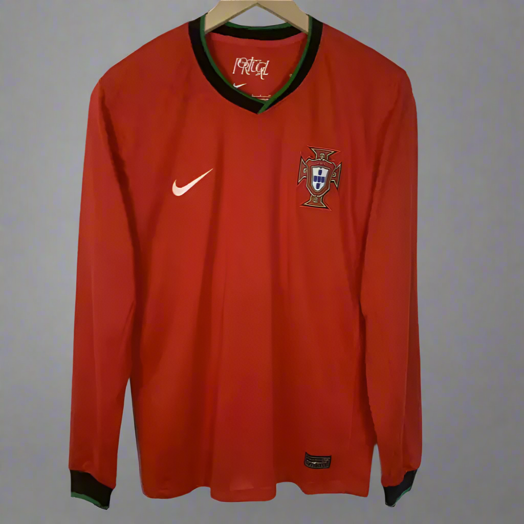Camiseta  Portugal Local Manga larga 2024/2025 Version Fan