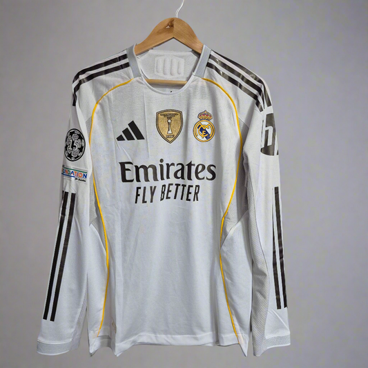 Camiseta Real Madrid Local  2025-2026 manga larga Version Jugador