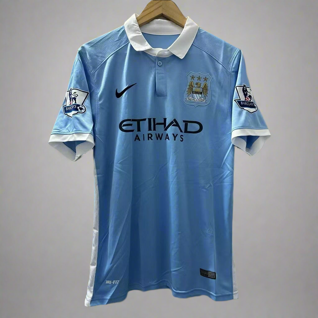 Camiseta Manchester City Local 2015-2016 Versión Retro