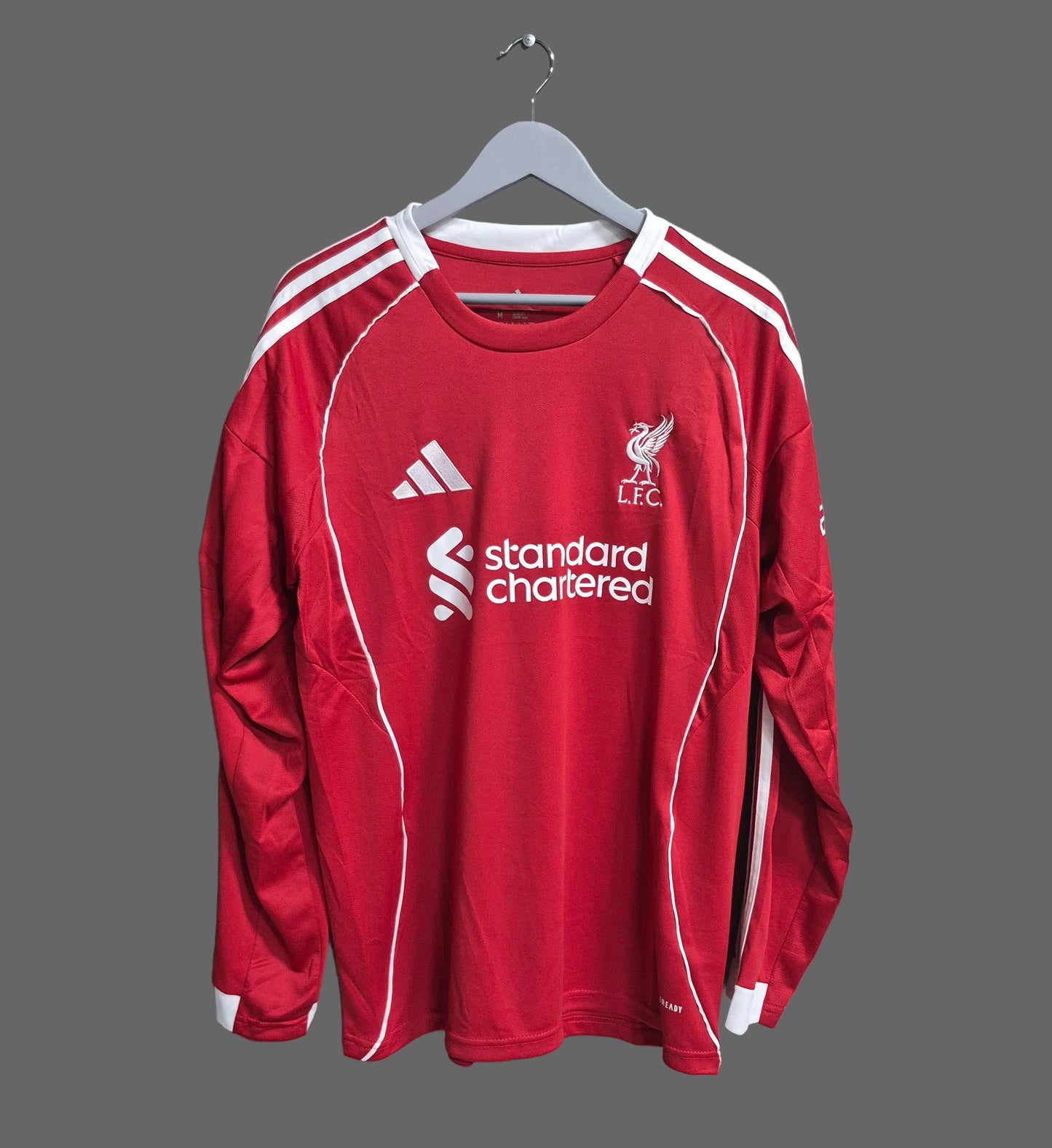Camiseta Liverpool Local Manga Larga 2025-2026 Versión Fan