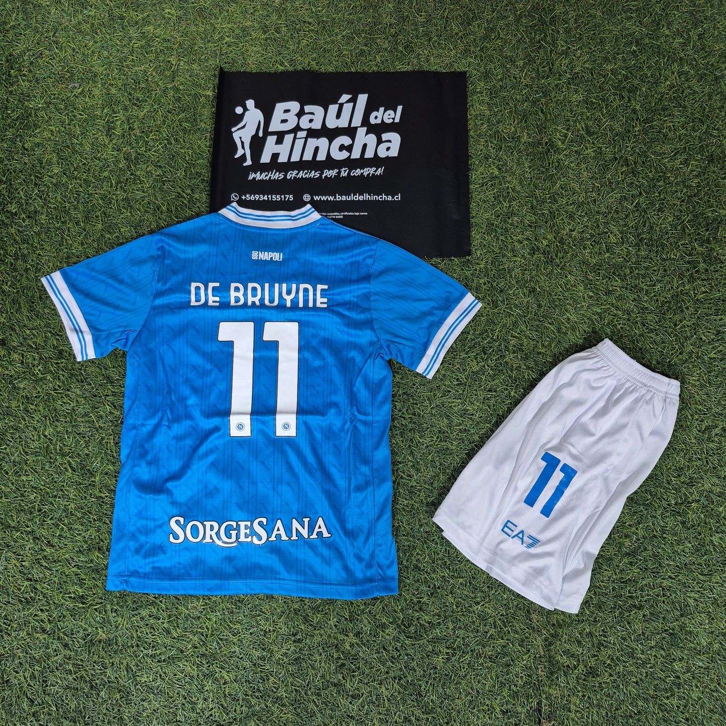 Kit Napoli Local 2025-2026 Versión Infantil Niño