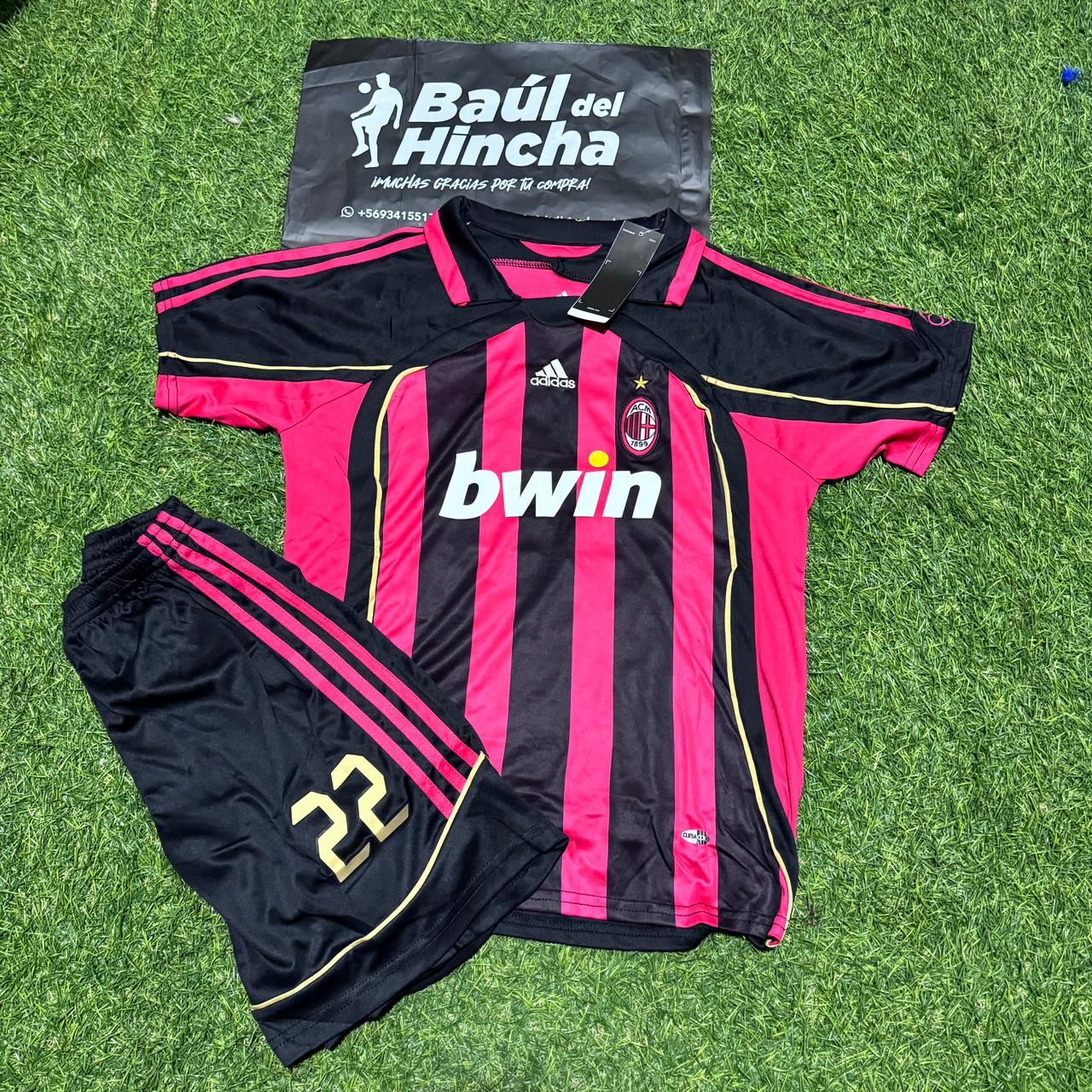 Kit Milan retro 2006/2007 Niño