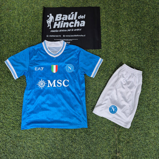 Kit Napoli Local 2025-2026 Versión Infantil Niño