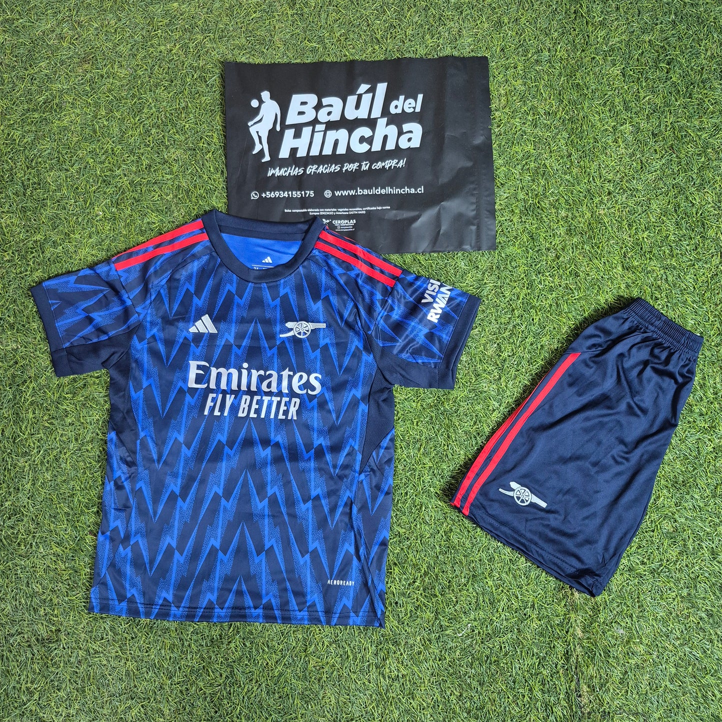 Kit Arsenal Visita 2025-2026 Versión Infantil Niño
