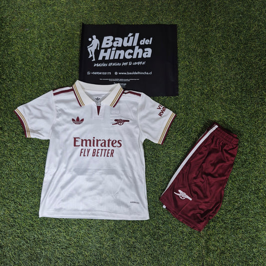 Kit Arsenal Tercera 2025-2026 Versión Infantil Niño