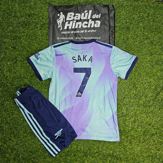 Kit Arsenal  Tercera Niño 2024/2025