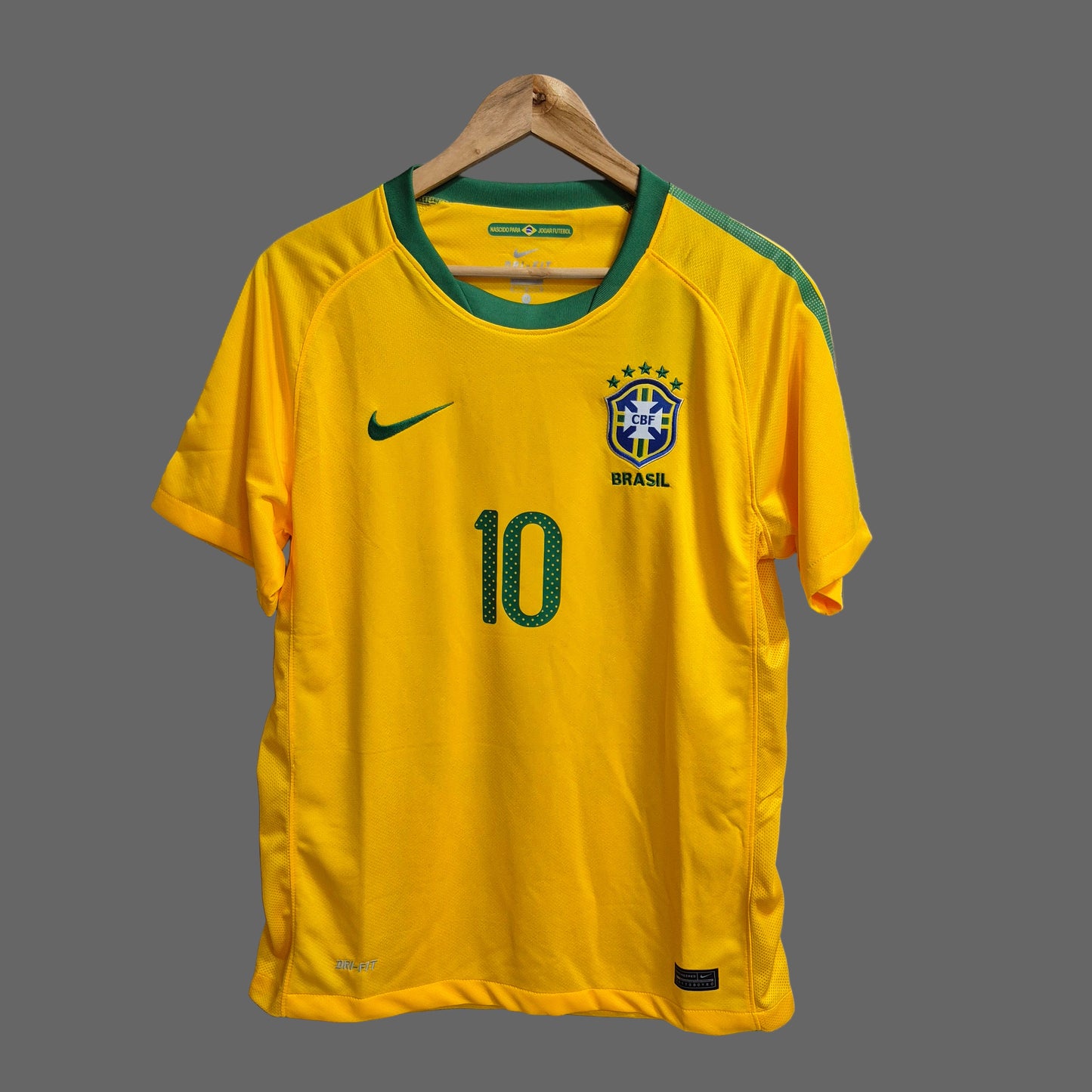 Camiseta Brasil Local 2010 Versión Retro