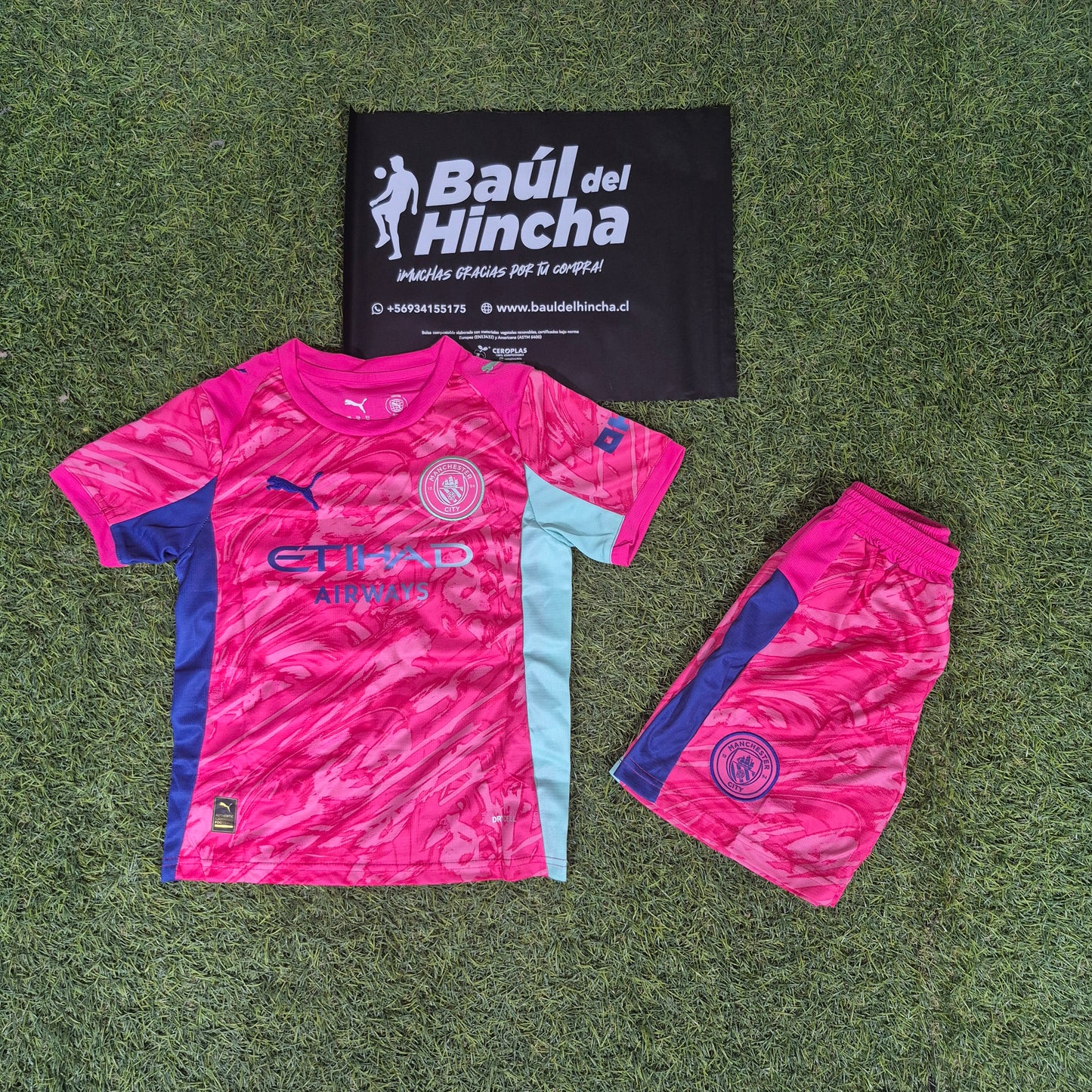 Kit Manchester City 2025-2026  Arquero / Portero Versión Infantil Niño