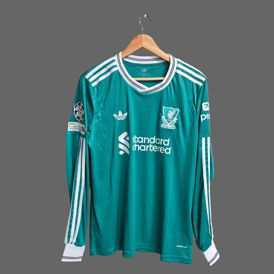 Camiseta Liverpool Tercera Manga Larga 2025-2026 Versión Fan